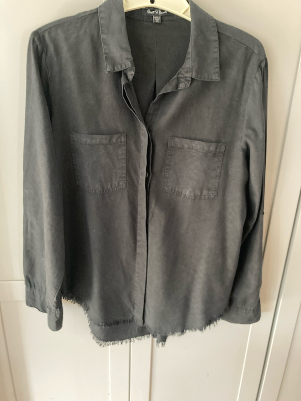 Velvet Heart Black Lightweight Button Shirt
